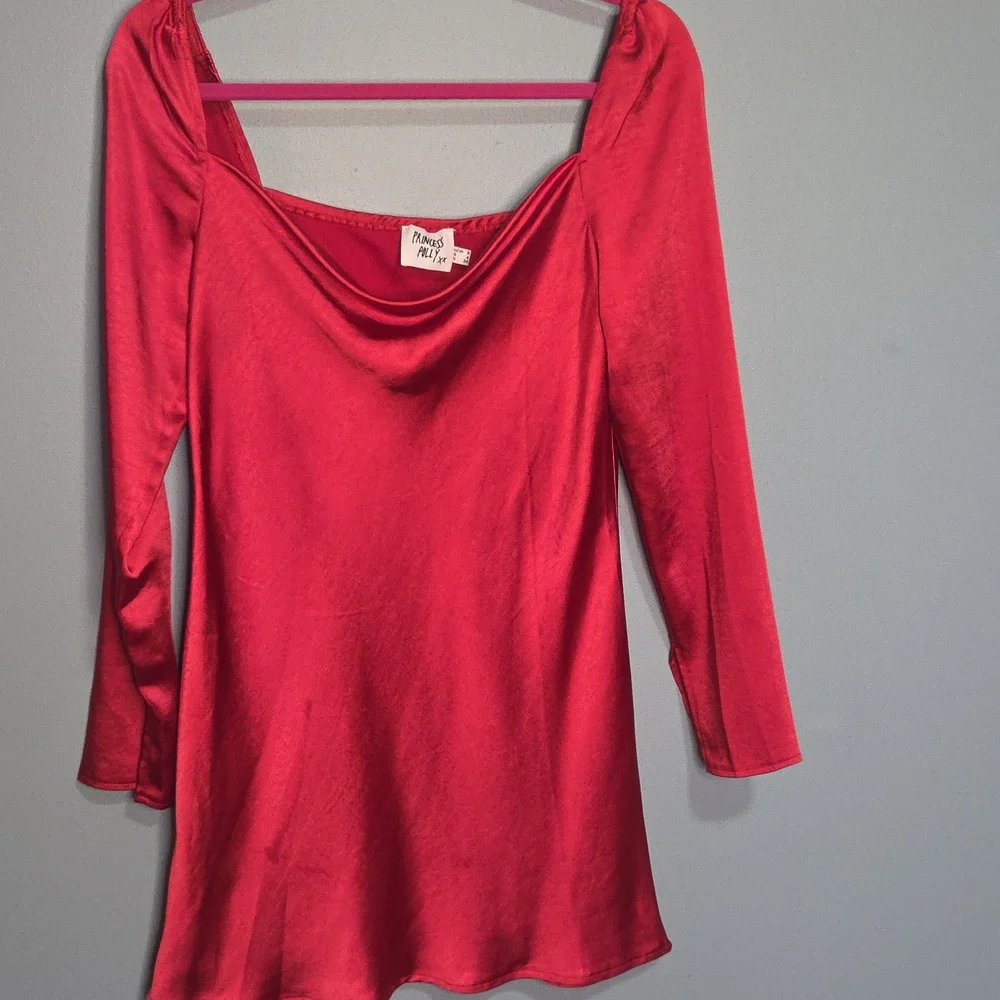 Princess Polly Phillipa Long Sleeve Mini Dress Size 4 - Picture 2 of 7